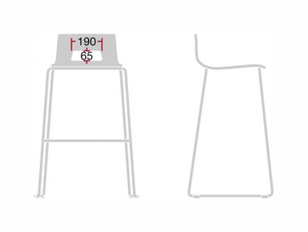 correct dimensions for open back office chair