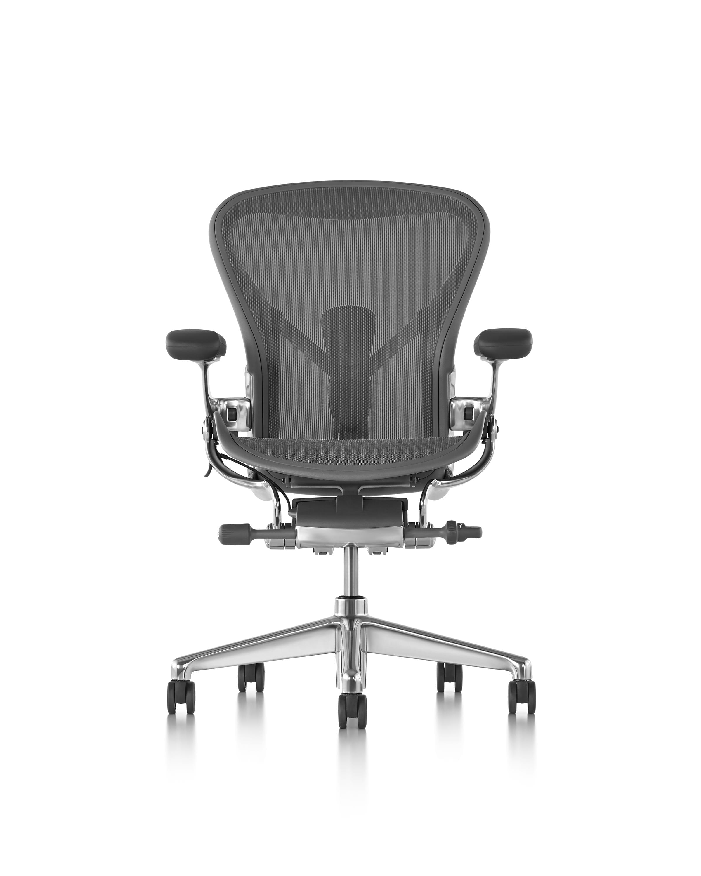 Herman Miller Aeron Chair Remastered - Carbon Frame with Polished Base & Linkage