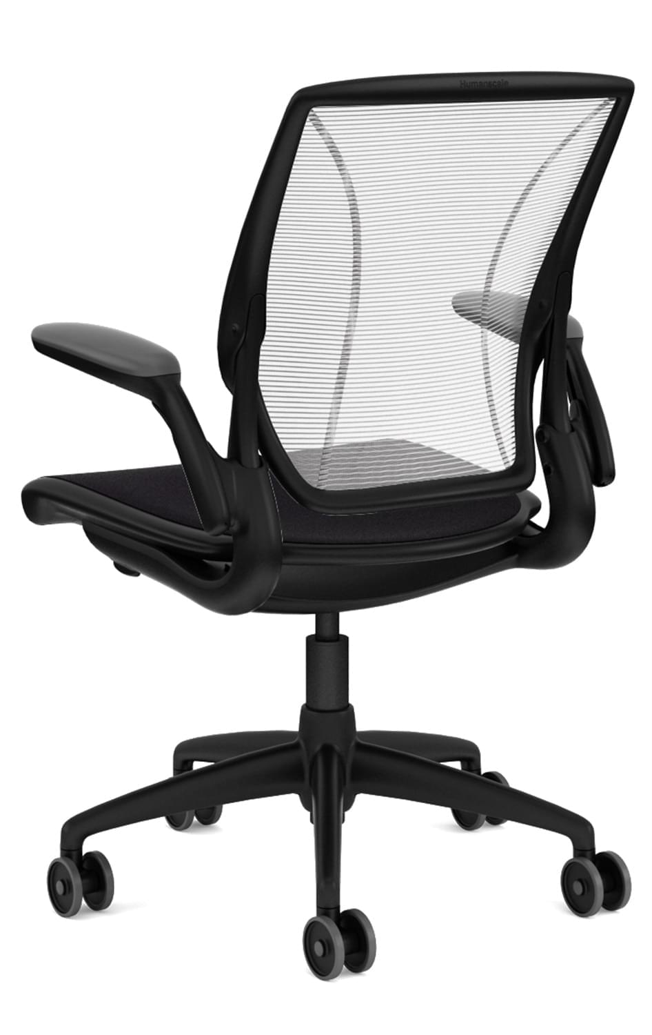 Humanscale World Chair Black Frame White Mesh