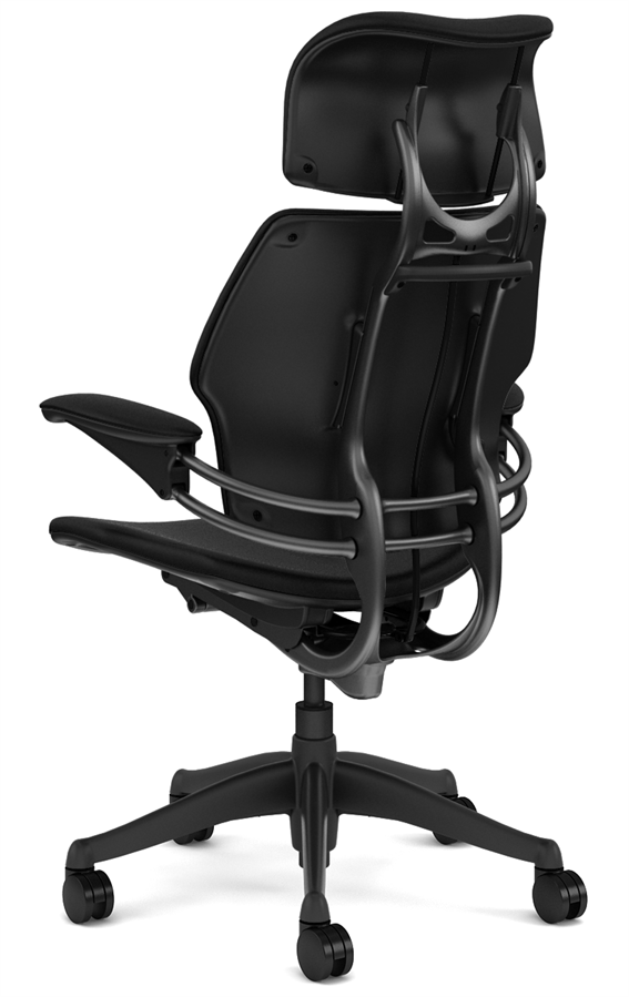 Freedom Office Chair with Headrest and Graphite Frame