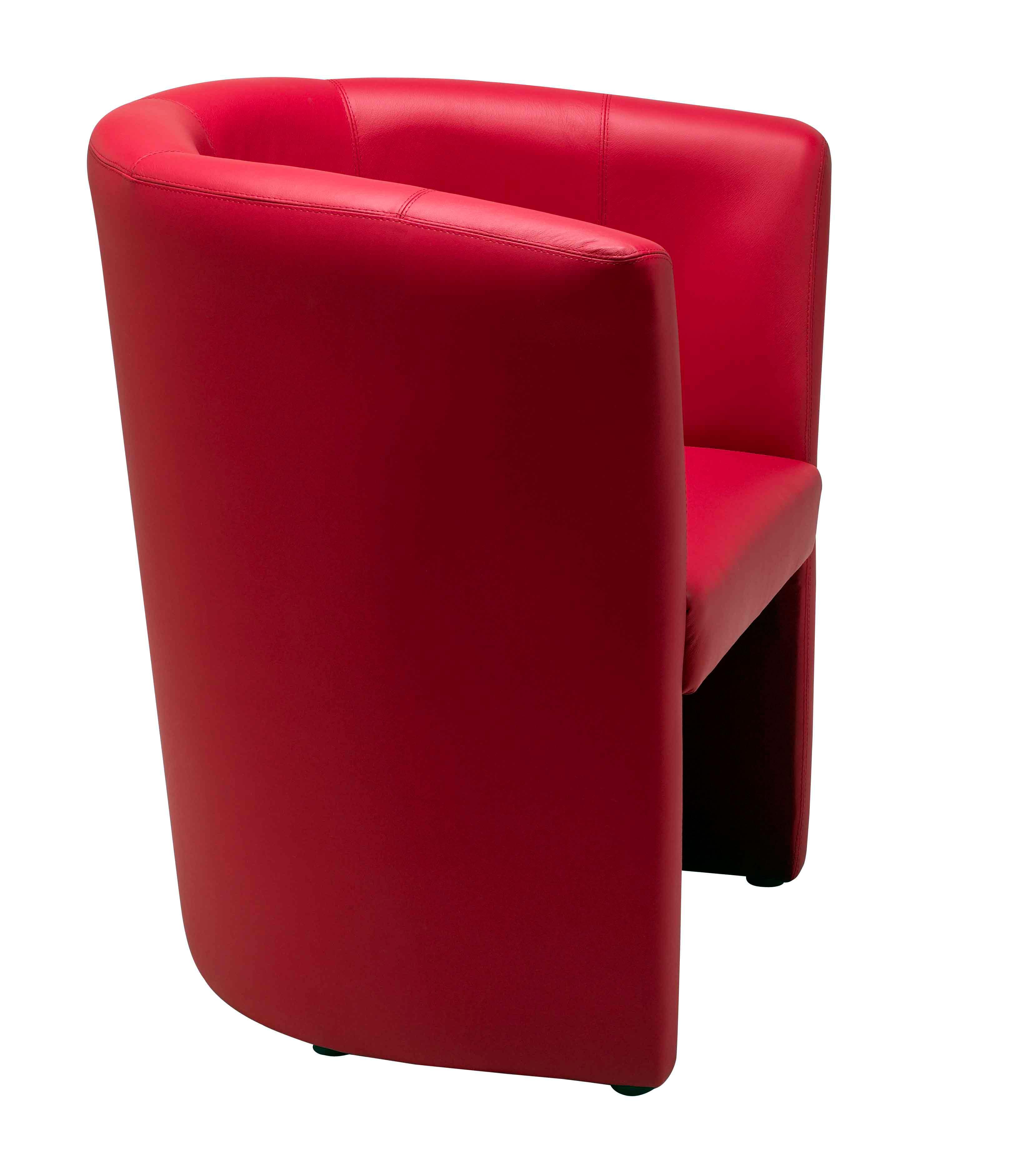 Nero Red Tub Chair Side