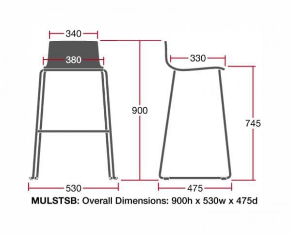 correct dimensions for mulstsb chair