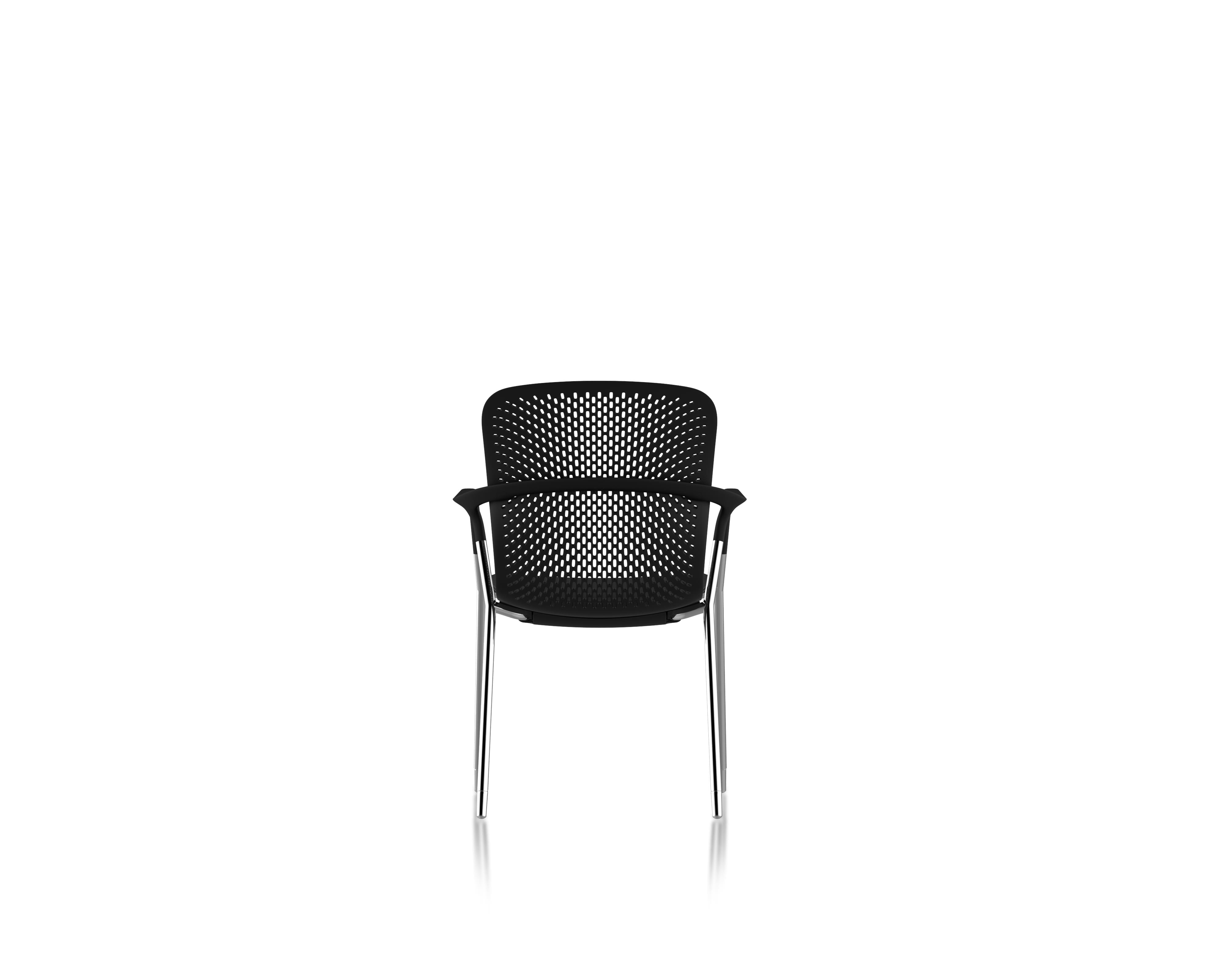 Herman Miller Keyn Chair Chrome Frame Black Shell