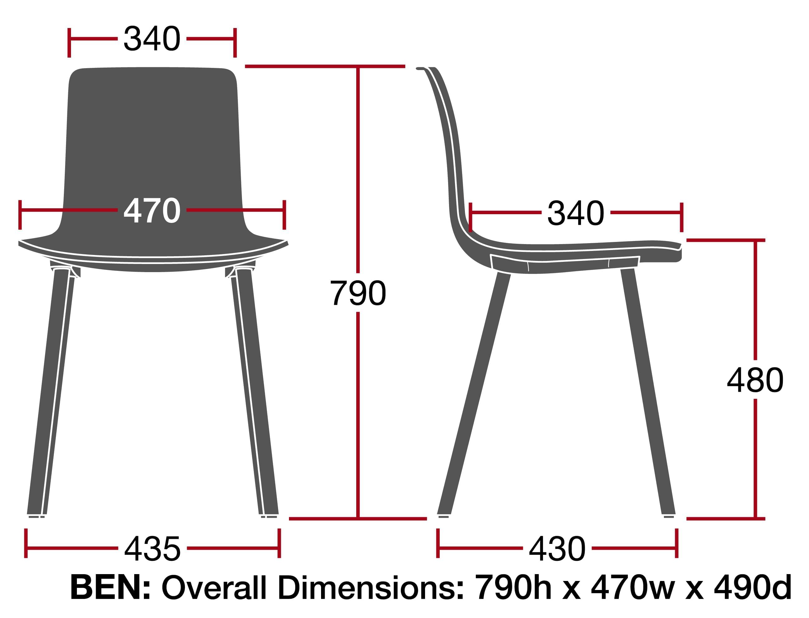 Ben Chair Dimensions