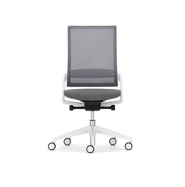 Senator Ecoflex Chair Grey Mesh Light Grey Frame