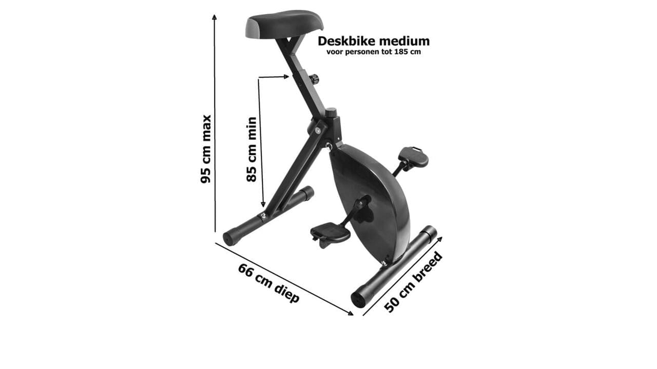Deskbike Medium Measurements