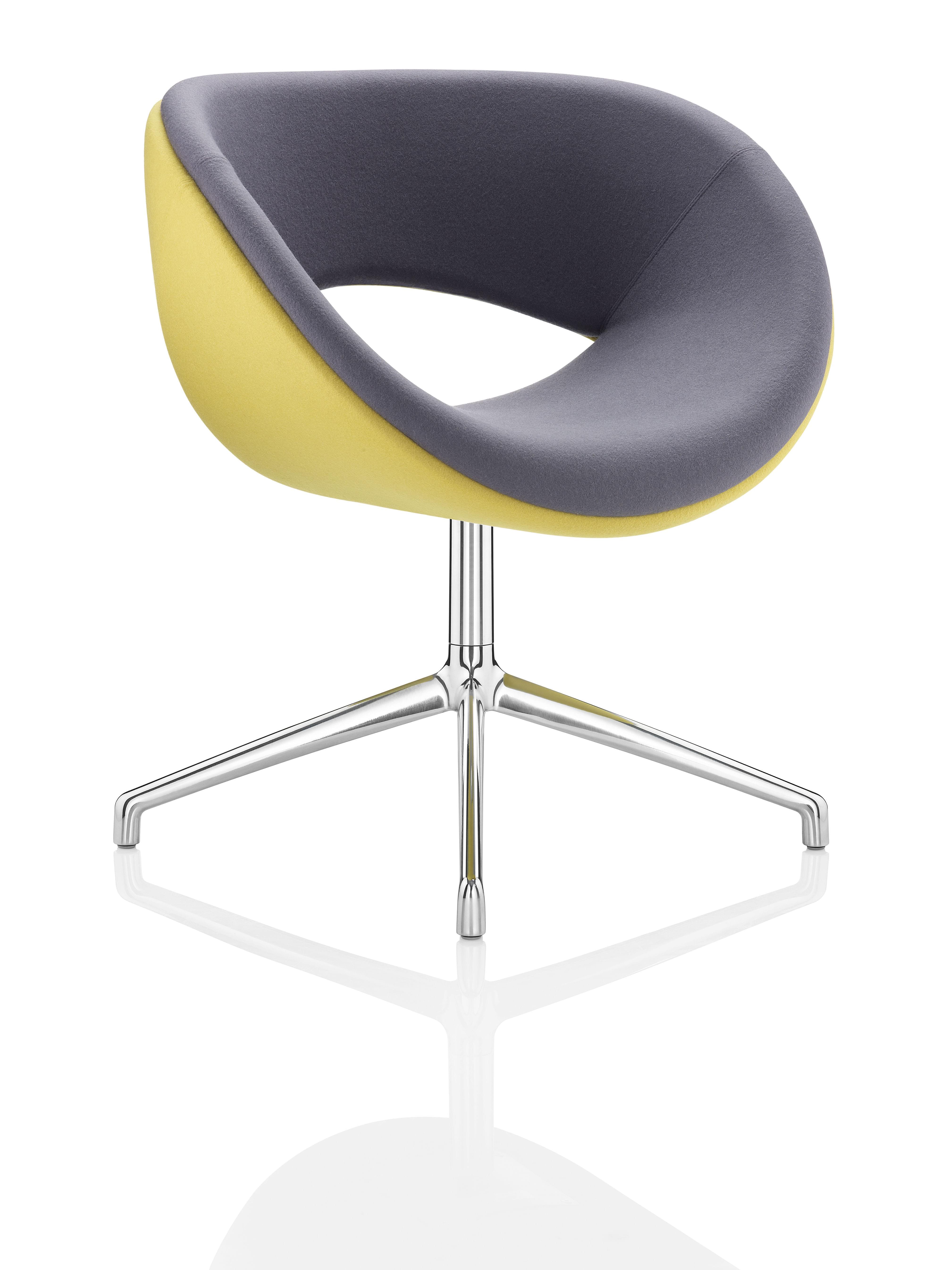 Boss Design Happy Chair- two tone - grey & yellow side