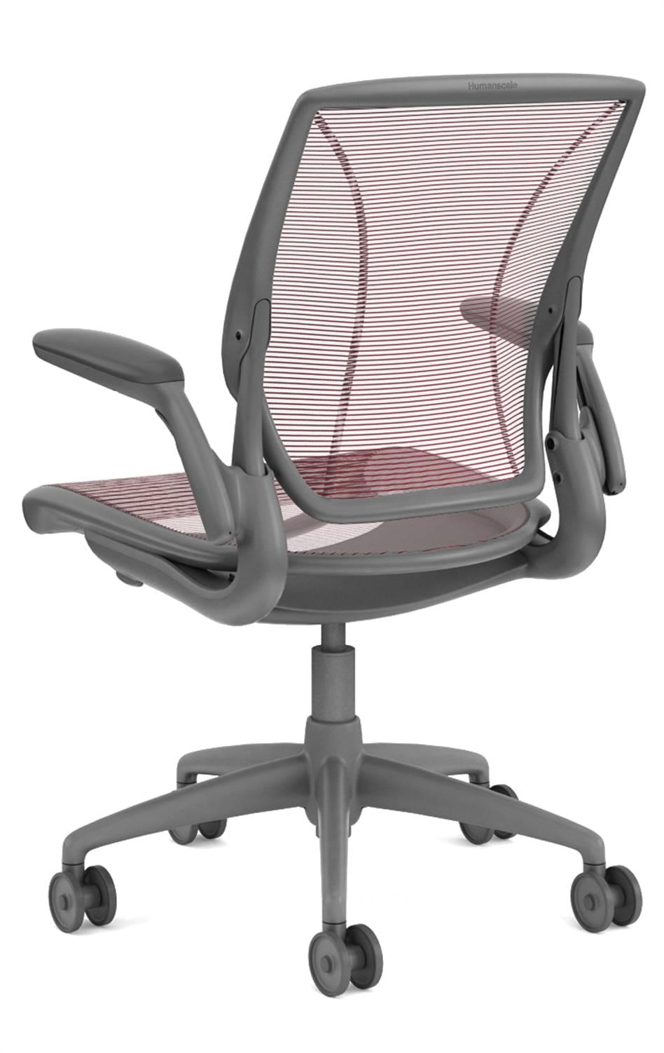 Humanscale Diffrient World Chair Grey Crimson