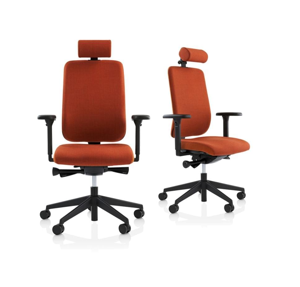 Orangebox Being us chair with arms and headrest