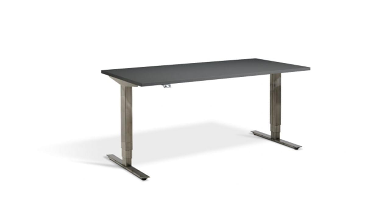 Forge Sit Stand Desk with Graphite Finish