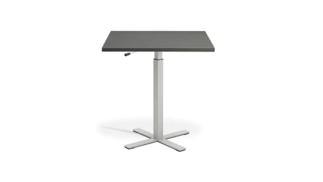 Lavoro Boost Table Graphite Top Silver Leg