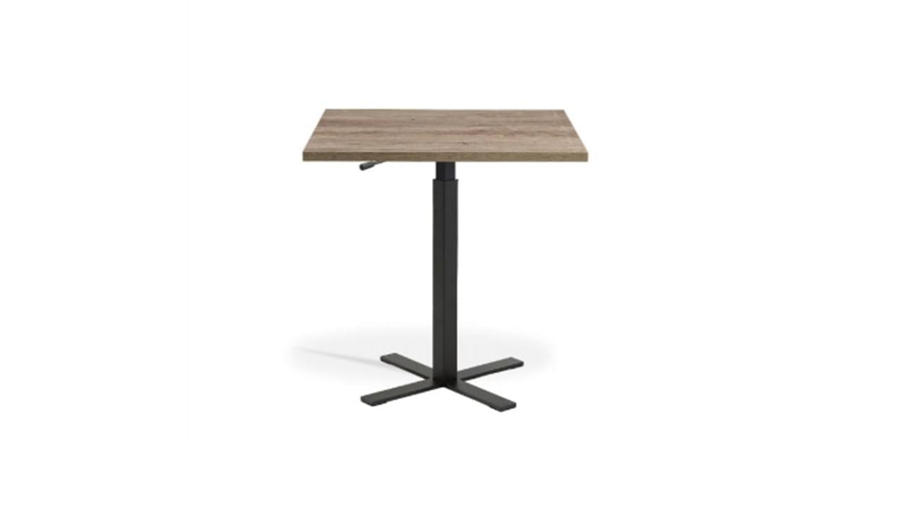 Lavoro Boost Table Grey Nebraska Oak Top with Black Leg