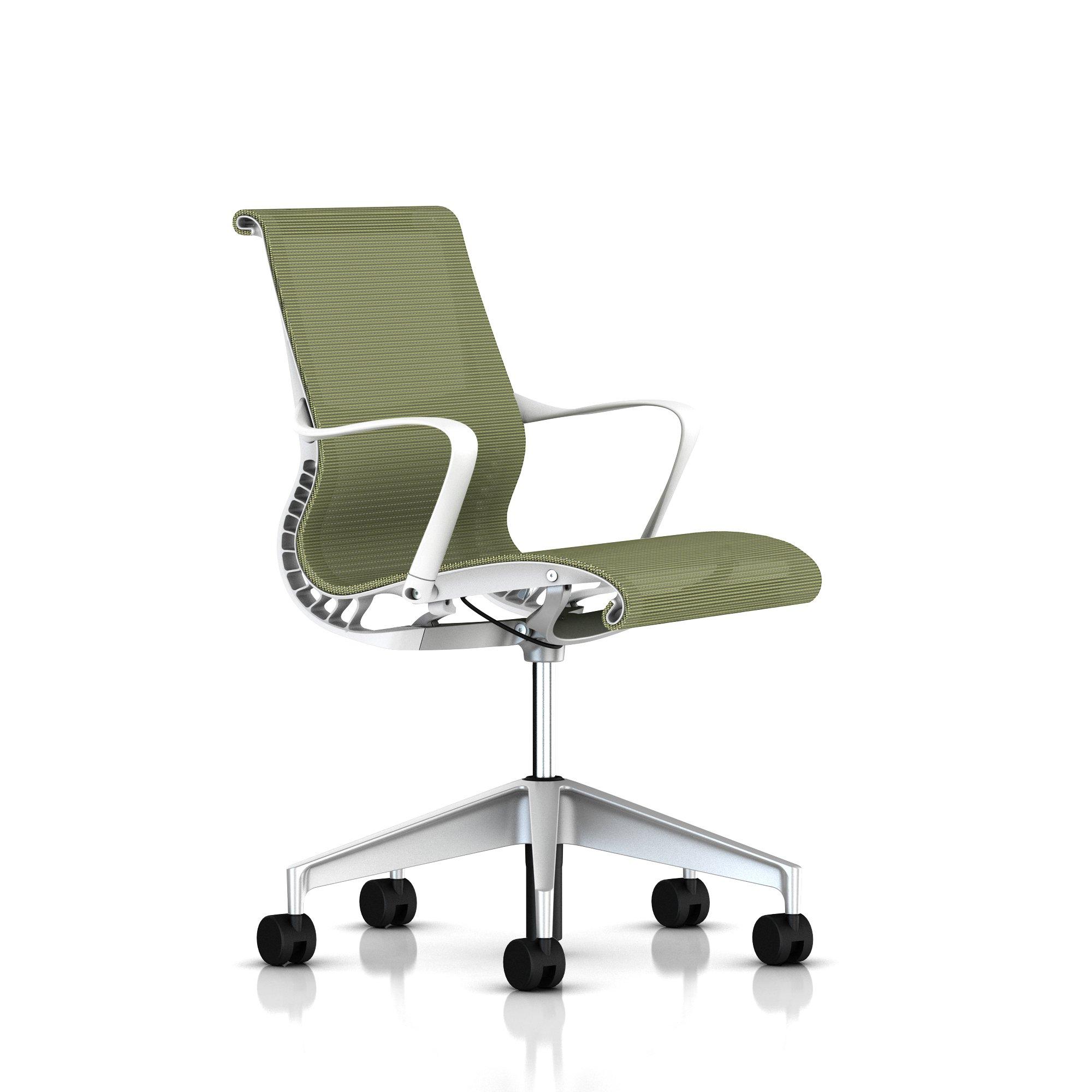 herman-miller-setu-chair-studio-white-frame-halloy-base-chartreuse-fabric-front