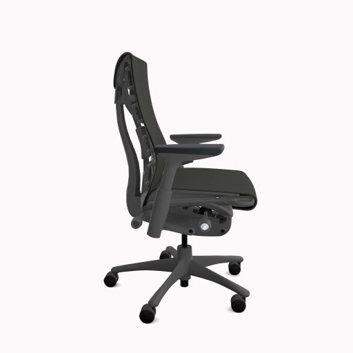 Herman Miller Embody Chair (Graphite Frame, Graphite Base, Rhythm Black ...