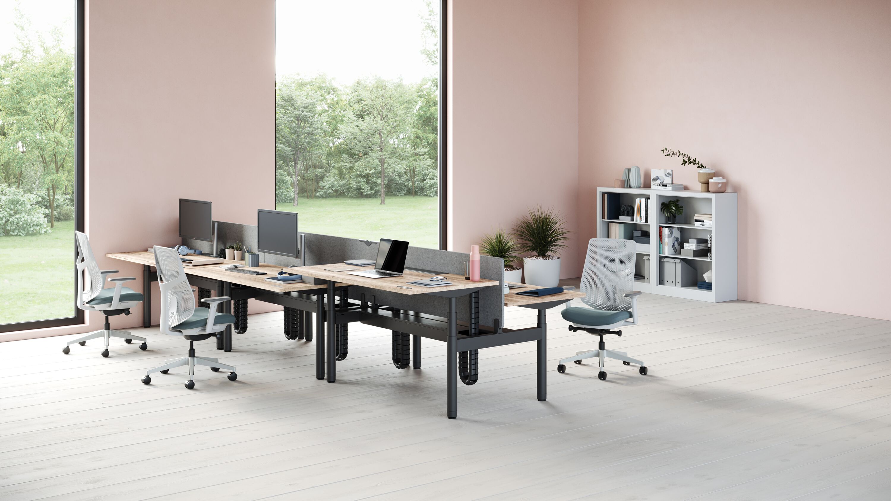 standing desks in office space